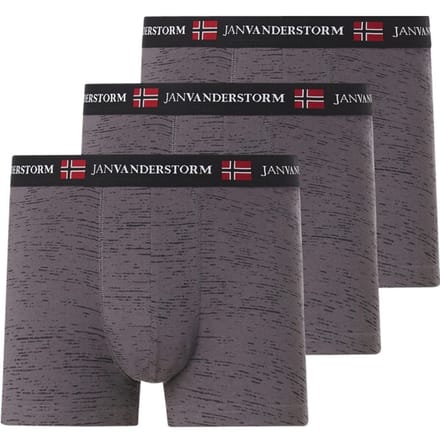 Jan Vanderstorm herren Set Van 3 Retroslips - 12 - donkergrijs - Plus Size