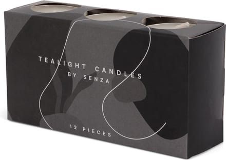 SENZA Set Van 12 Theelichtjes In Zwarte Box