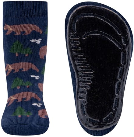 Ewers antislip sokken bosberen blauw