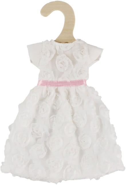 Witte Jurk voor Modepoppen - 29cm