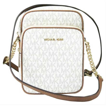 Michael Kors Jet Set Travel Signature Medium Logo Ketting Schoudertas