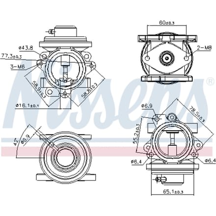 EGR-klep NISSENS 98294