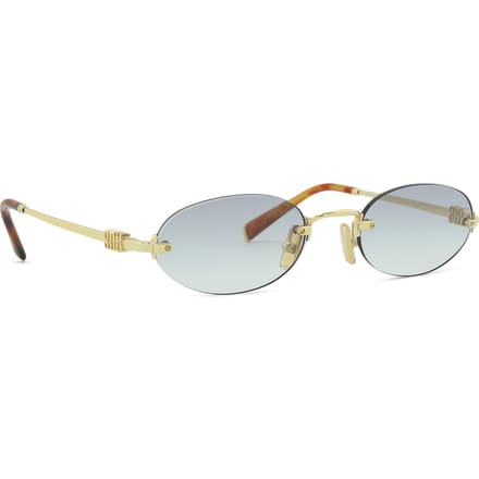 Miu Miu Zonnebril Paarse Verloop/Goud