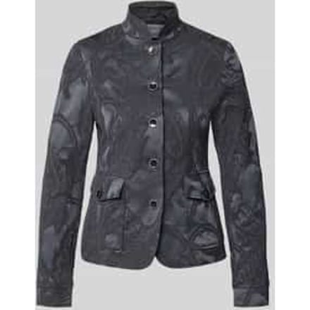 Slim fit blazer van katoenmix