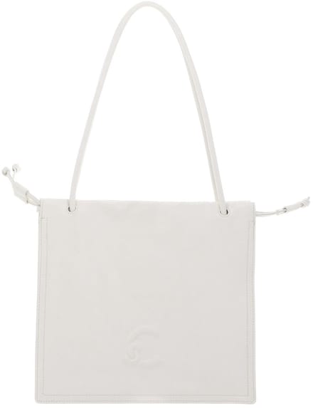 COCCINELLE Leren schoudertas Dulse Handbag Pearl crème