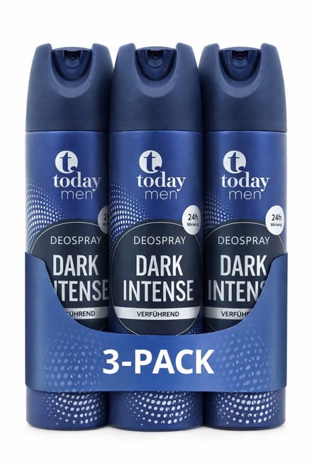 Today Deospray Dark Intense – 200 ml – 3-pack