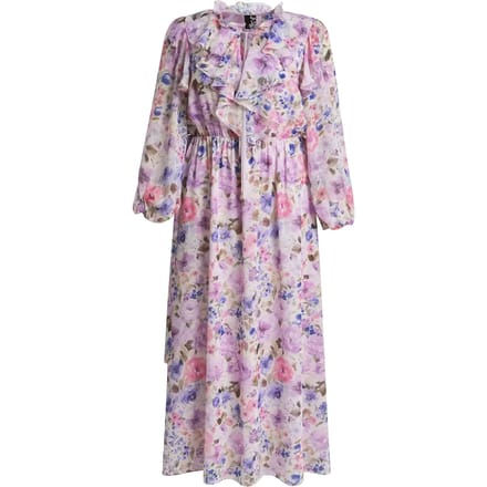 Bloemenlange mouwen jurk dames Mat Fashion