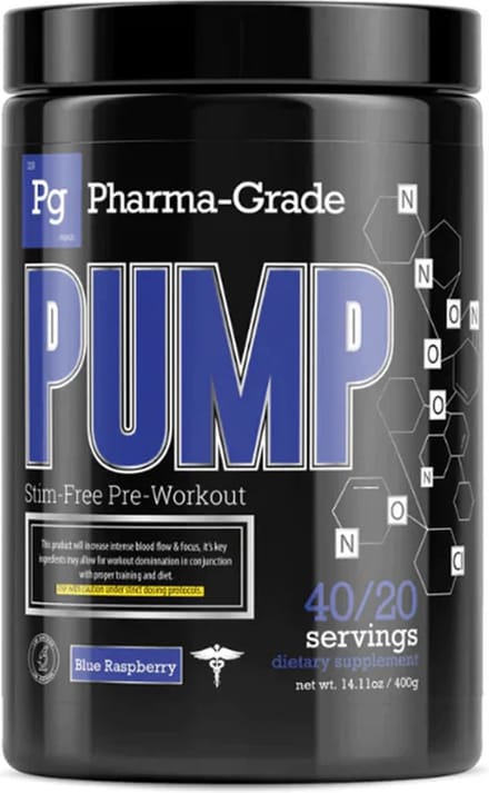 Pharma Grade - PUMP - 400g - Blue Razz - preworkout - pre workout - fitness - krachttraining