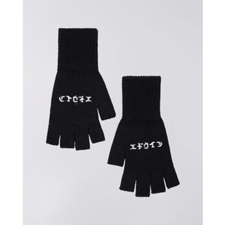 Handschoenen Edwin I034120 KNITTED MITTENS-BLACK