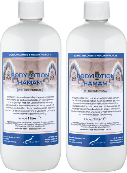 Bodylotion Hamam 1 Liter - set van 2 stuks