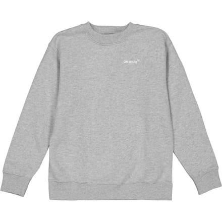 Off White Kinder/Kids Monster Logo Regular Sweatshirt (Grijs)