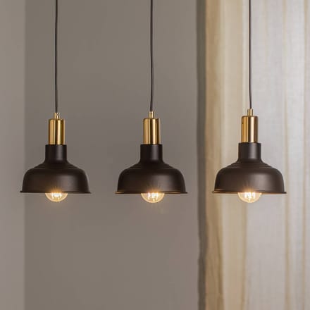 EMIBIG LIGHTING Hanglamp Gubo, 3-lamps, zwart