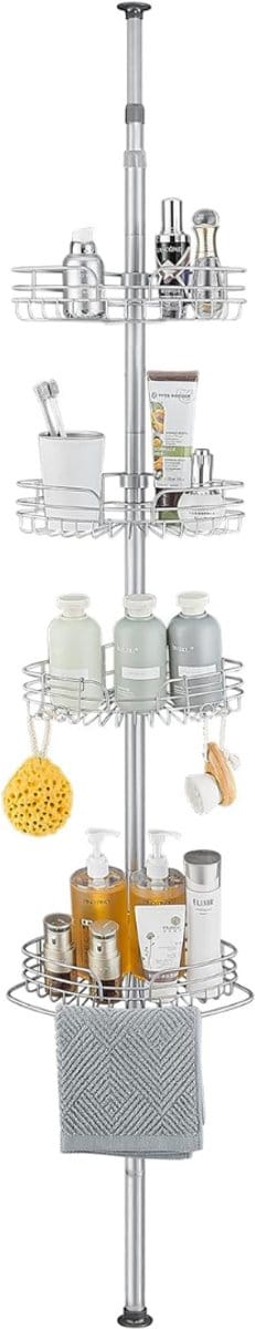 DailySupplies® Doucherek Zonder Boren - Telescopisch Doucherekje - Hangend