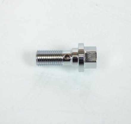 Verchroomde banjobout remleiding 3/8 24G voor motor Harley Davidson