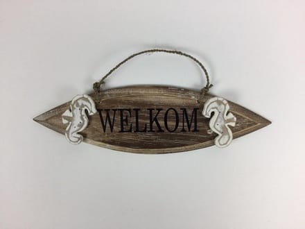 Surfplank 11x36 cm Welkom