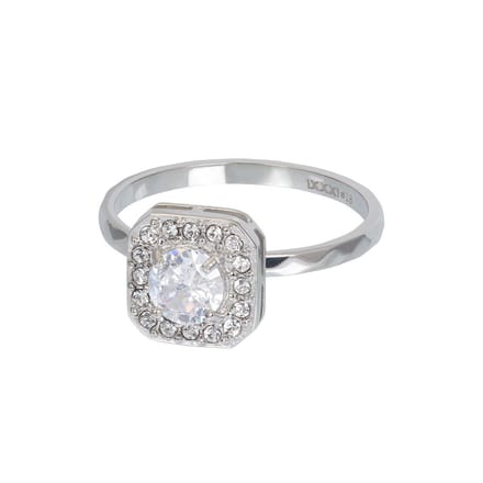 Fame-Halo-Zilverkleurig-Dames Ring