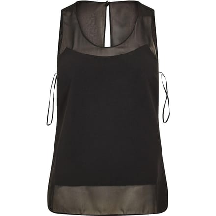 Ted Baker Dames/Dames Paneel Mouwloos Topje (Zwart)