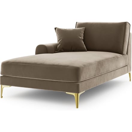 Chaise longue Madara links velvet | Mazzini Sofas