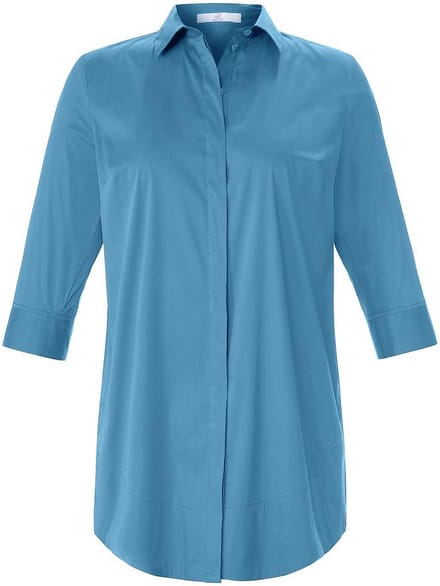 Lange blouse 3/4-mouwe Van Emilia Lay blauw
