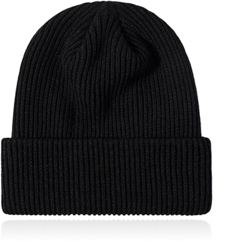 Dames Muts Beanie geribbeld - Zwart