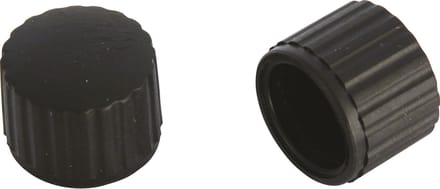 Dresco Dynamodopjes Anti-slip 23mm Zwart - 2 Stuks