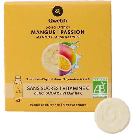 Mango & Passion Hydratation Tablets Qwetch (x3)