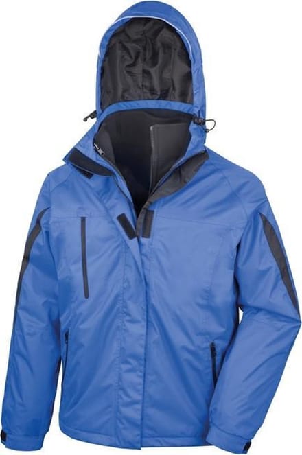 Result Men´s 3-in-1 Journey Jacket With Soft Shell Inner RT400 - ROYAL/BLACK - M