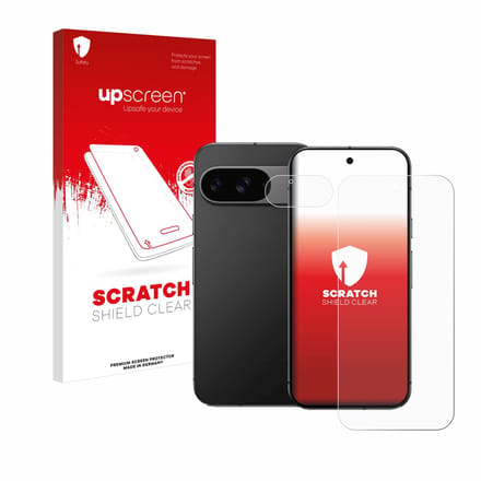 upscreen - Screenprotector voor Google Pixel 9 (Voor+Camera) - Folie Beschermfolie transparant