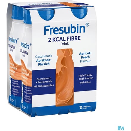 Fresubin 2 Kcal Fibre Drink 200ml Pêcheabricot/abrikoosperzik