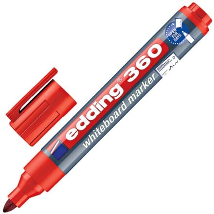 Whiteboardmarker edding 360 rond 1.5-3mm rood