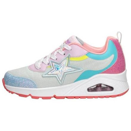 Skechers Uno - Starry Vibe Meisjes Sneakers - Blauw/Multicolour