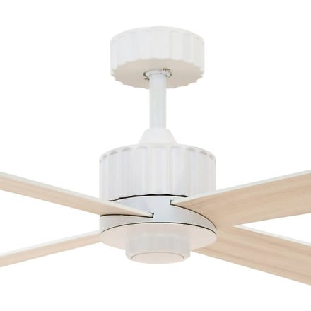 Beacon Lighting Plafondventilator Beacon met licht Newport, wit/eiken, stil