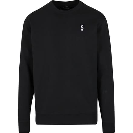 Mister Tee - King Sign EMB Light Crewneck sweater/trui - S - Zwart