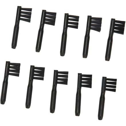 10 stuks Magneet Hoortoestel Reinigingsborstels 4 Gaten Vuil Verwijdering Hoortoestel Reinigingsgereedschap Kit black