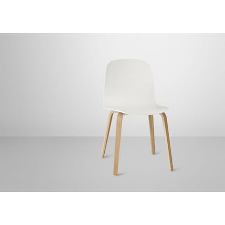 Muuto - Visu stoel - houten frame - wit/eiken