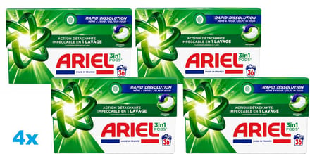 Ariel 3in1 Wasmiddel Pods Original - 4 x 36 Wasbeurten