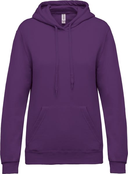 Kariban Eco damessweater met capuchon K473 - purple - S