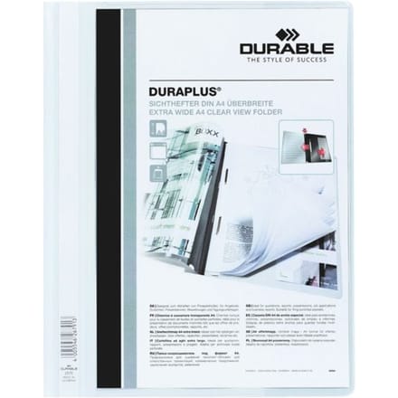 Durable personaliseerbare snelhechtmap Duraplus wit