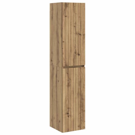 vidaXL - Wandgemonteerde - Badkamerkast - Artisanaal - eiken
