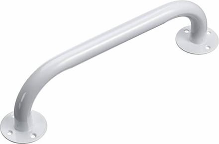 Wandbeugel Izzie 40 cm - Handgreep / wandbeugel douche en toilet staal wit - Best Getest