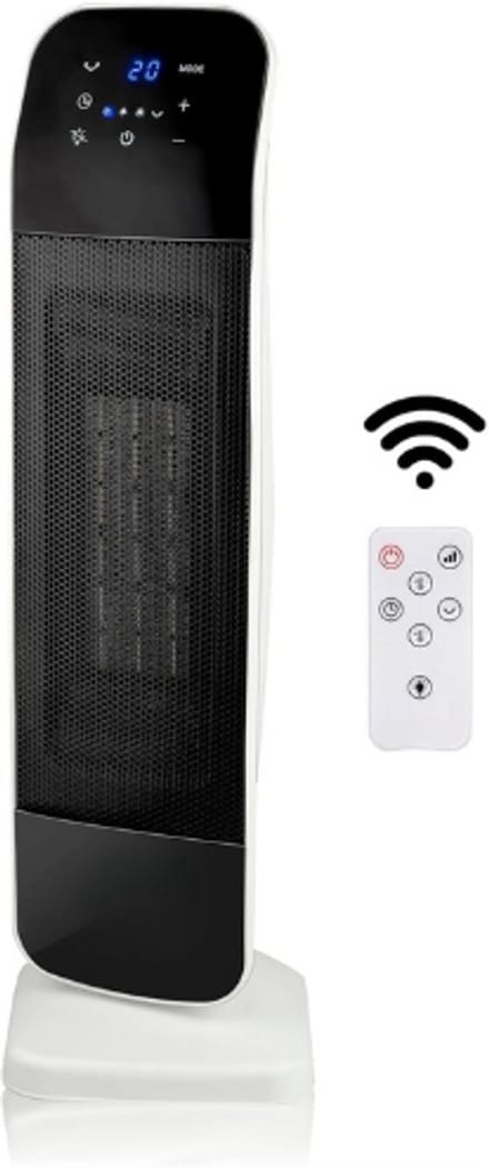 Thuys – Elektrische Kachel – En Ventilator – Oscillerende Torenventilator – Met Timer – Verstelbare Temperatuur 15 Tot 35°C