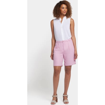 Relaxed Shorts In Stretch Linnen