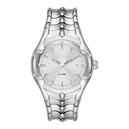 Diesel VERT DZ2185 Heren Horloge 44 mm - Zilverkleurig