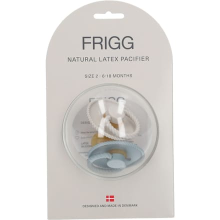 Frigg Rope Fopspeen - 6-18 mnd (2 stuks) - Fr.Gray/Silver Gray