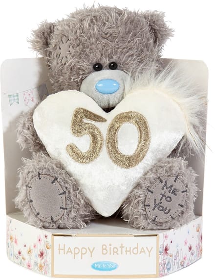 Me to You Knuffel Beer M7 16 cm 50 jaar Heart