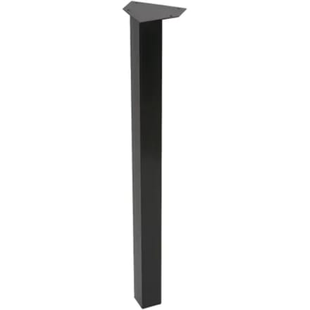 Duraline Meubelpoot Vierkant Staal 5x5x72cm Zwart