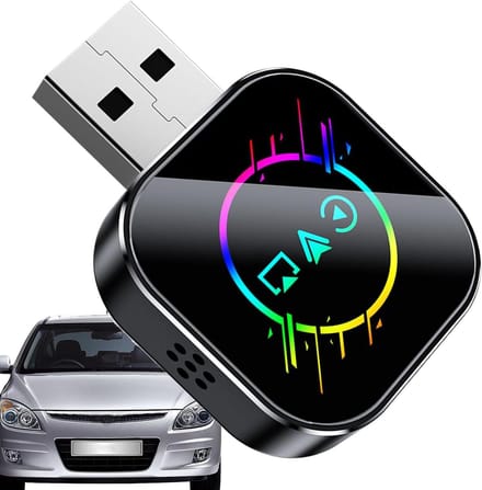 Draadloze Adapter - Auto Dongle - Verbeterd Rijgemak - Snelle Autoconnect - 10 x 8.7 x 1.8 cm - Zwart