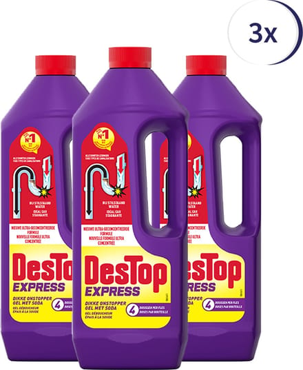 Destop - Gel express - Paars - 1L x3