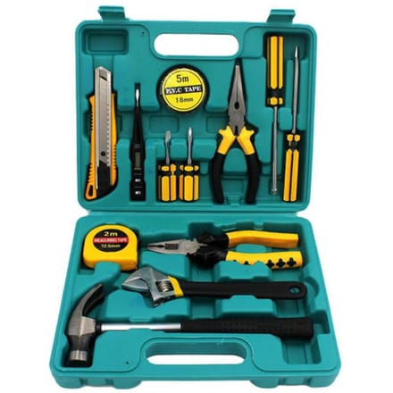 Utility Toolbox Multifunctionele Schroevendraaier Meetlint Papiersnijder Set Praktisch Apparaat Lucht 8013 veelkleurig