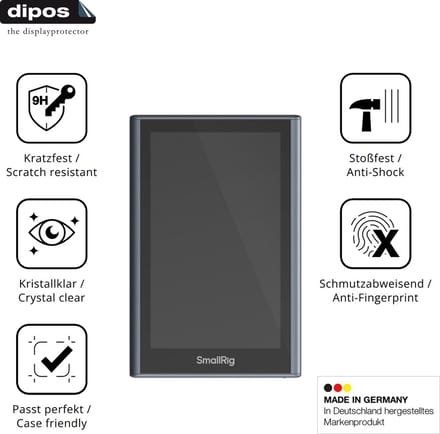 dipos – 2x Pantserfolie geschikt voor SmallRig Wireless Monitor 4850B | 9H Screenprotector
